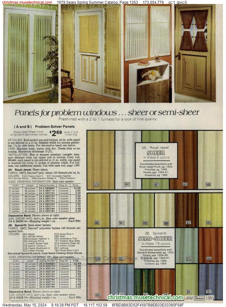 1979 Sears Spring Summer Catalog, Page 1353