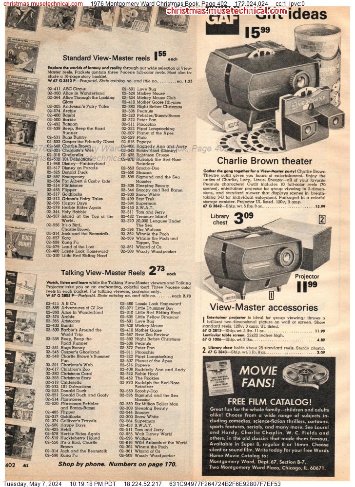 1976 Montgomery Ward Christmas Book, Page 402