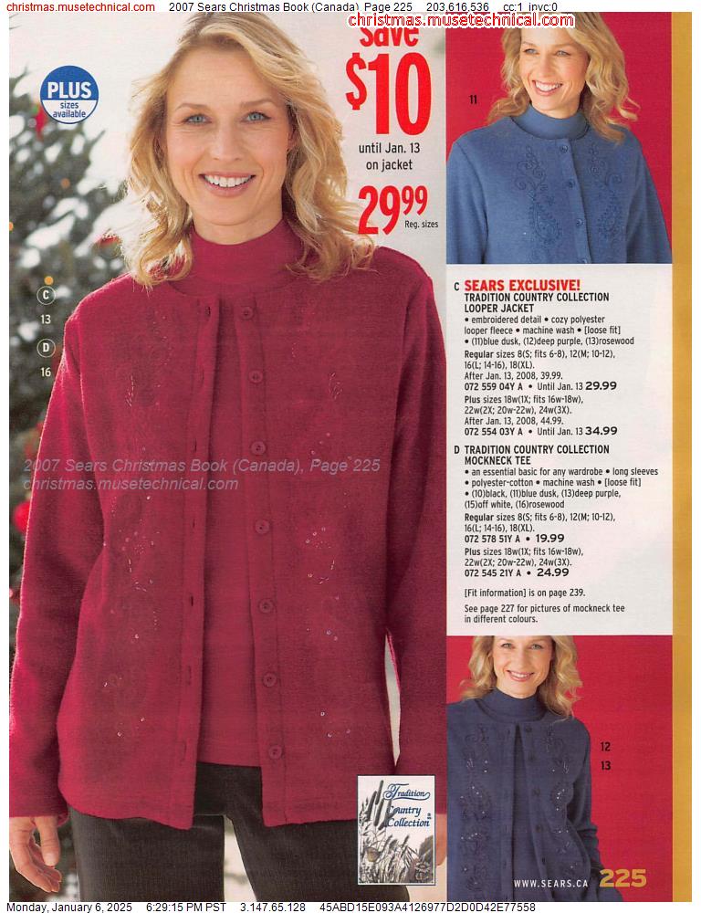 2007 Sears Christmas Book (Canada), Page 225