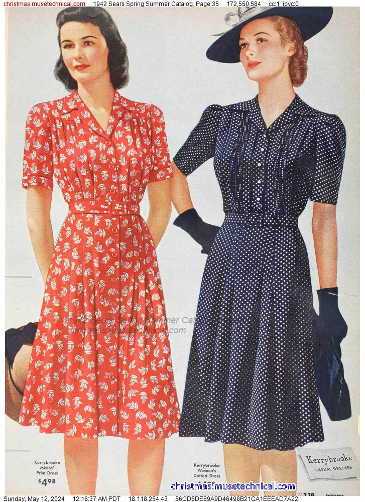 1942 Sears Spring Summer Catalog, Page 35