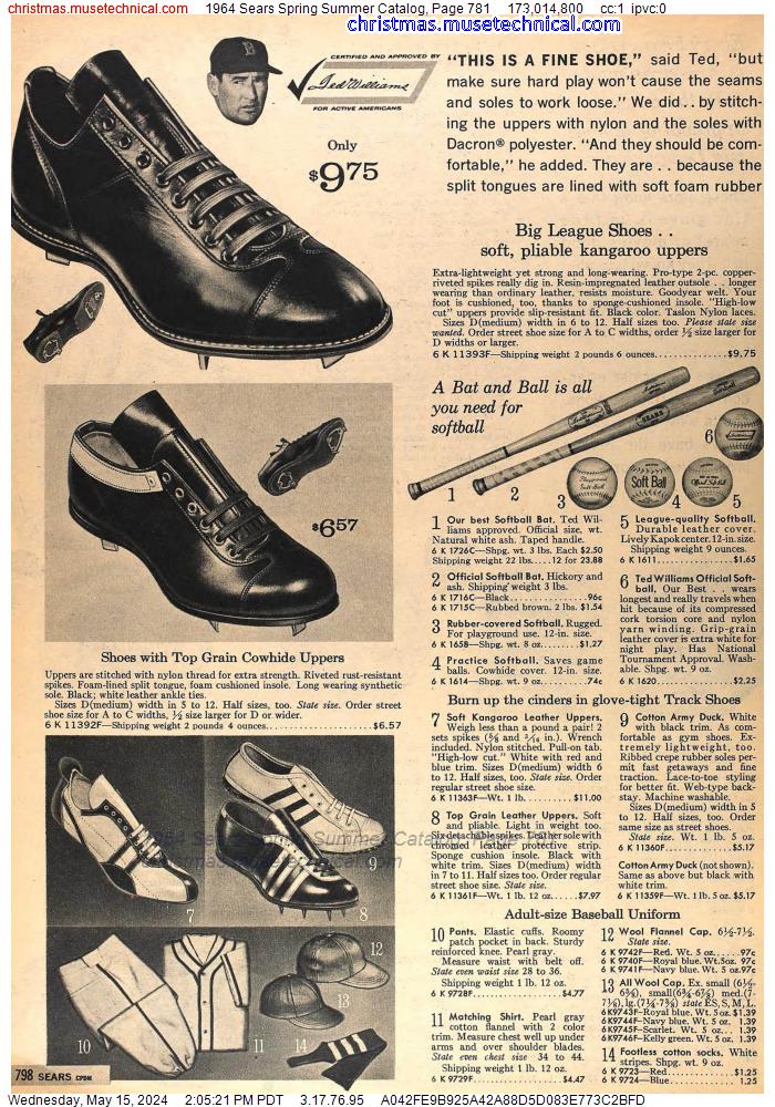 1964 Sears Spring Summer Catalog, Page 781
