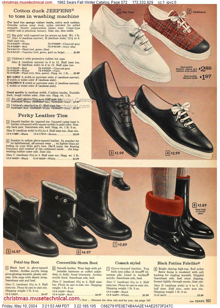1962 Sears Fall Winter Catalog, Page 572
