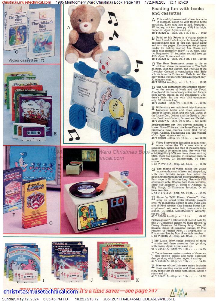 1985 Montgomery Ward Christmas Book, Page 181