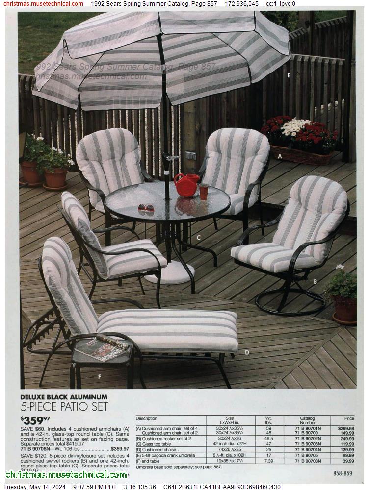 1992 Sears Spring Summer Catalog, Page 857