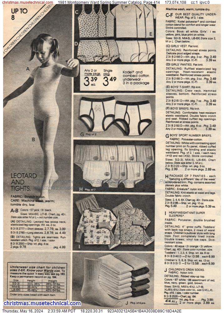 1981 Montgomery Ward Spring Summer Catalog, Page 414