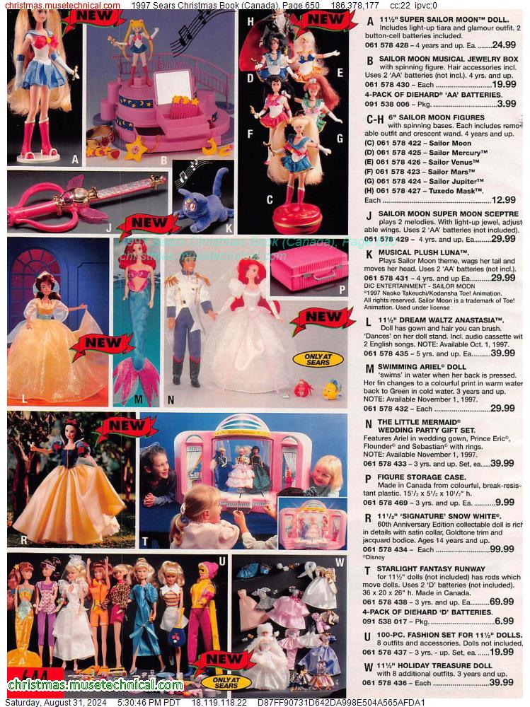 1997 Sears Christmas Book (Canada), Page 650