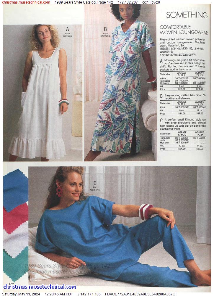 1989 Sears Style Catalog, Page 142
