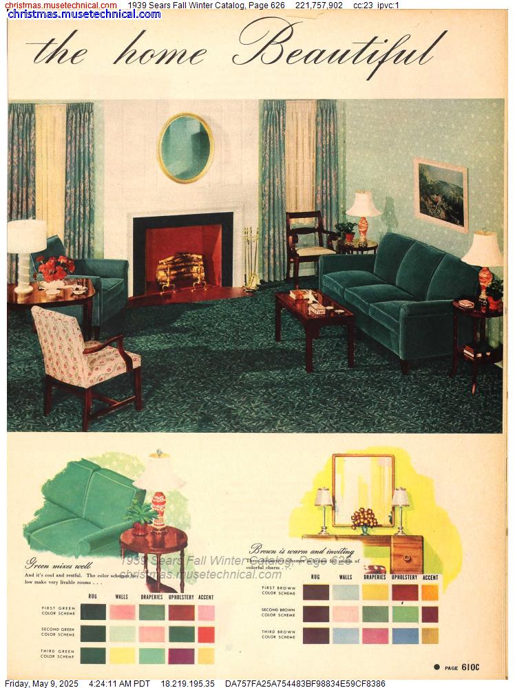 1939 Sears Fall Winter Catalog, Page 626