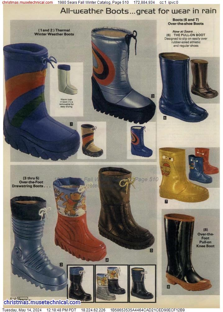 1980 Sears Fall Winter Catalog, Page 510