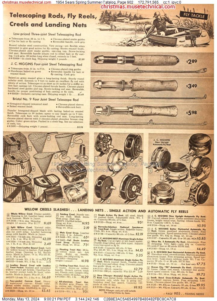 1954 Sears Spring Summer Catalog, Page 902