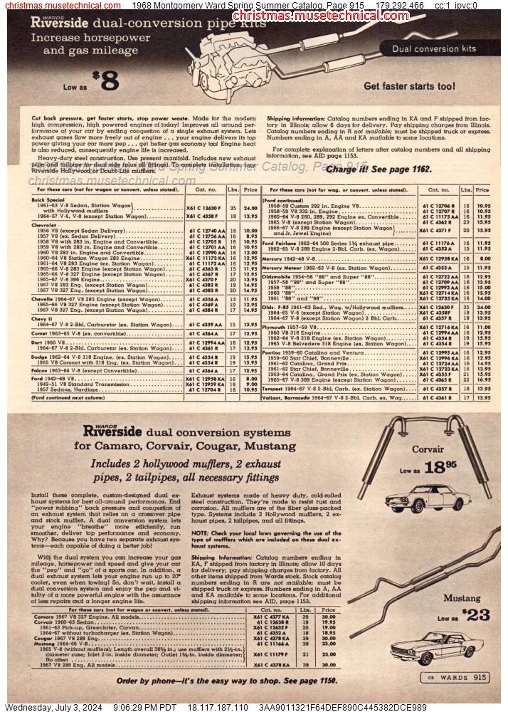 1968 Montgomery Ward Spring Summer Catalog, Page 915