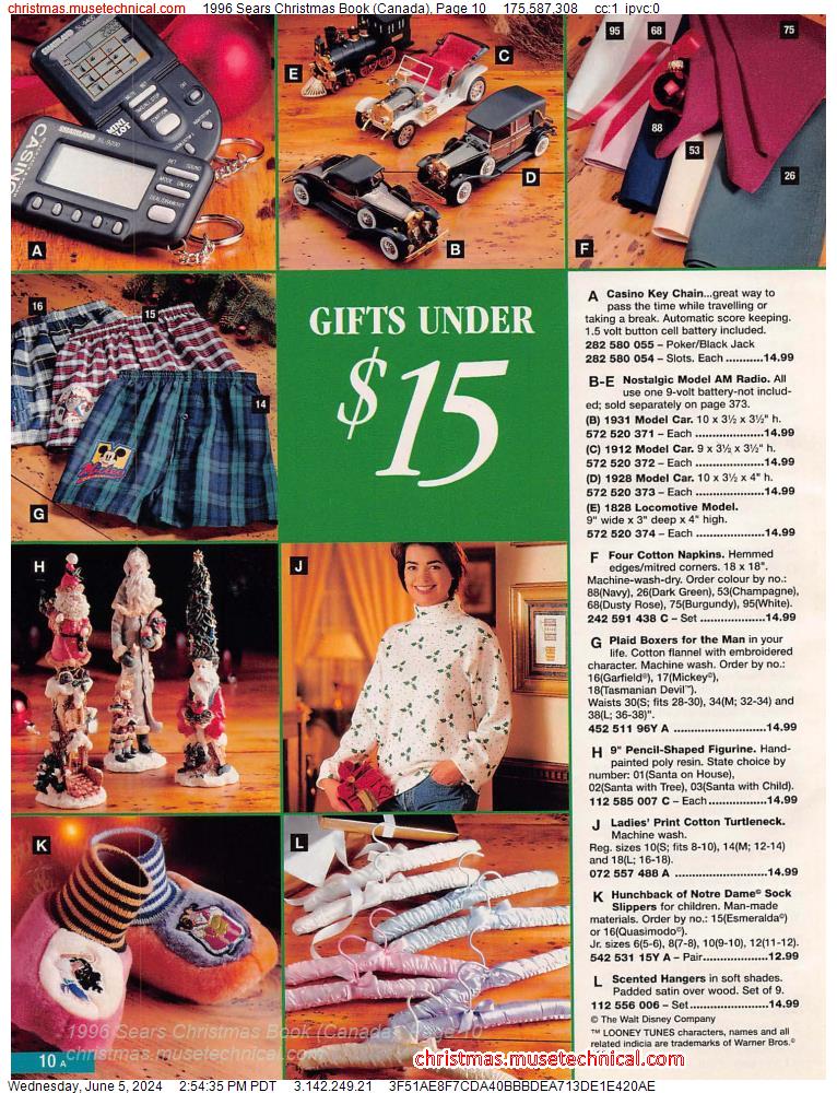 1996 Sears Christmas Book (Canada), Page 10