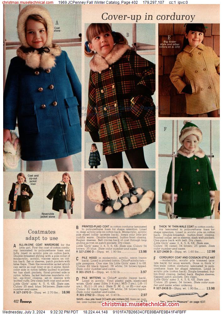 1969 JCPenney Fall Winter Catalog, Page 402