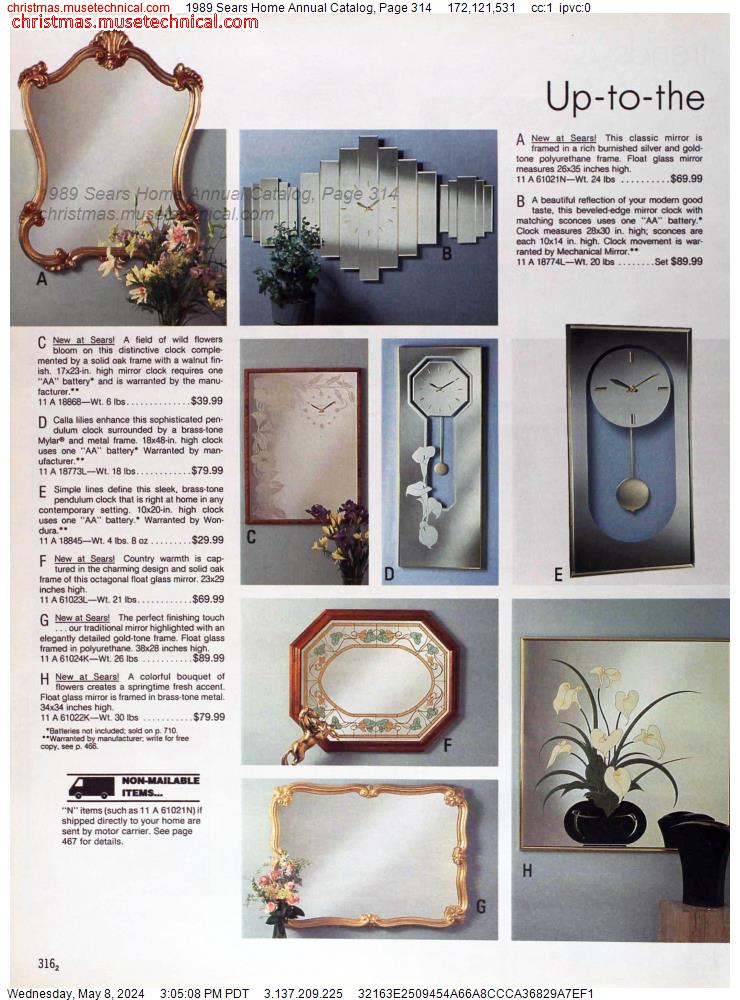 1989 Sears Home Annual Catalog, Page 314