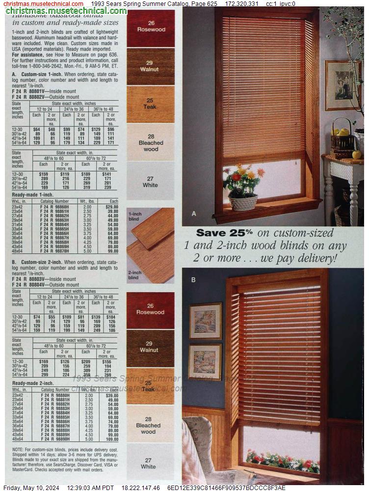 1993 Sears Spring Summer Catalog, Page 625