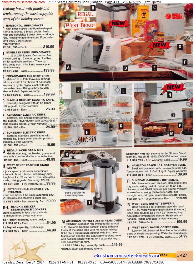 1997 Sears Christmas Book (Canada), Page 433