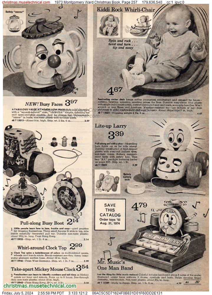 1973 Montgomery Ward Christmas Book, Page 257