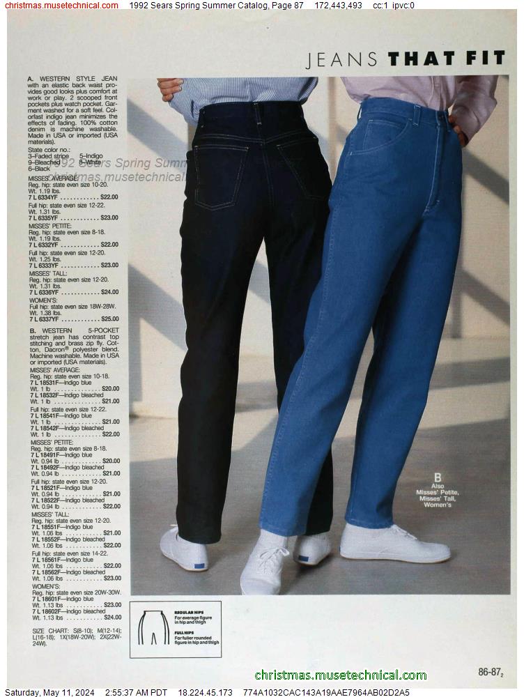 1992 Sears Spring Summer Catalog, Page 87