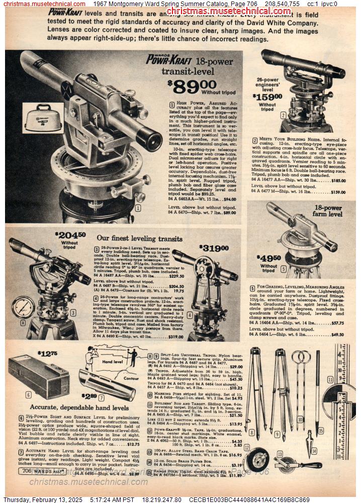 1967 Montgomery Ward Spring Summer Catalog, Page 706