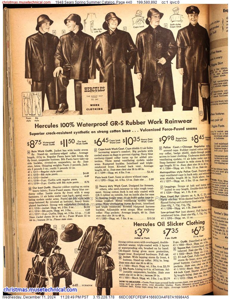 1948 Sears Spring Summer Catalog, Page 440