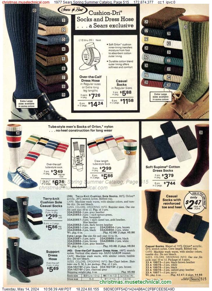 1977 Sears Spring Summer Catalog, Page 515