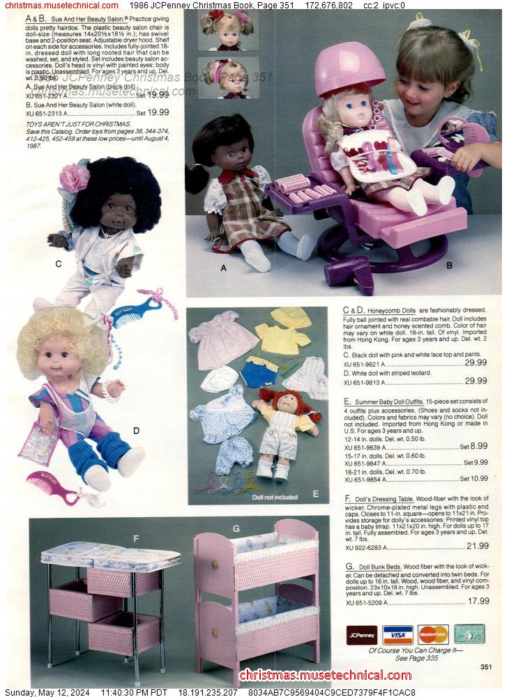1986 JCPenney Christmas Book, Page 351
