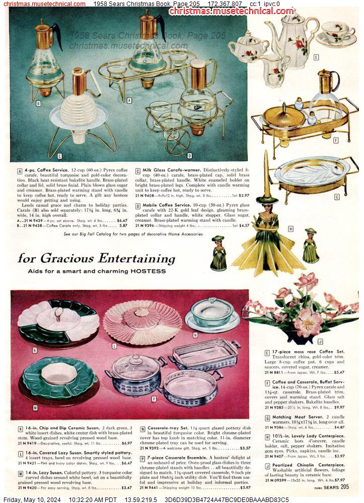 1958 Sears Christmas Book, Page 205