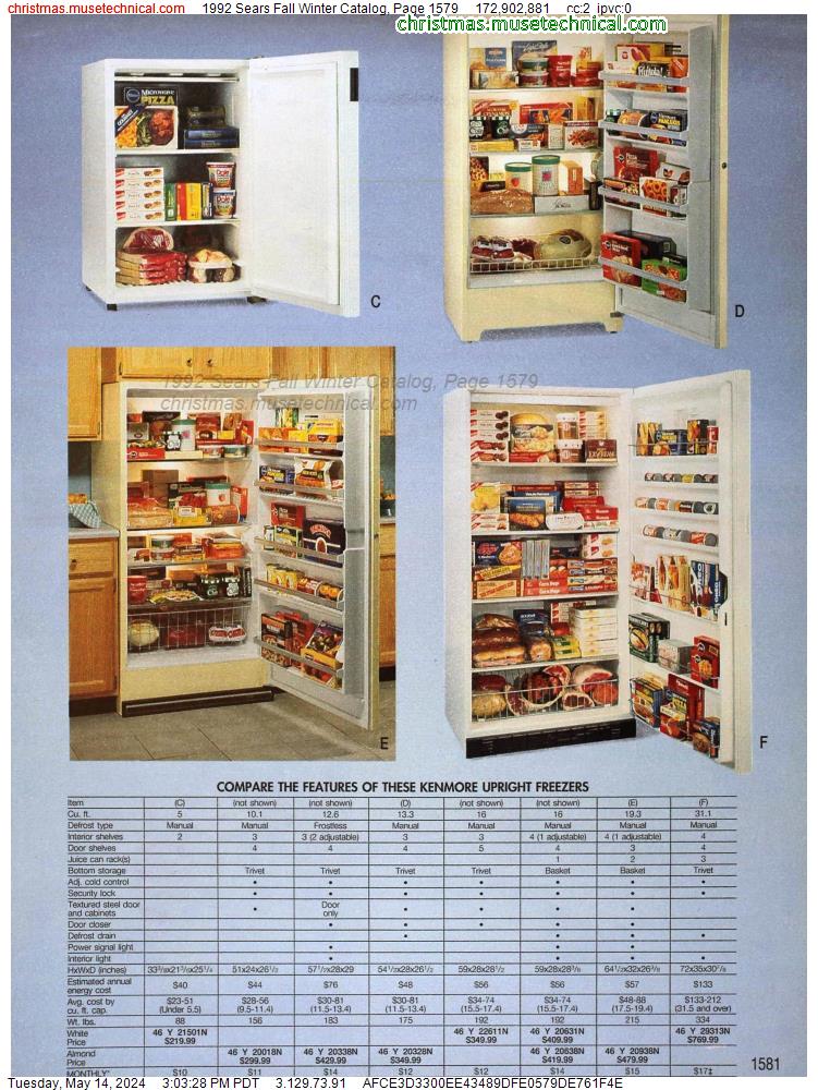 1992 Sears Fall Winter Catalog, Page 1579