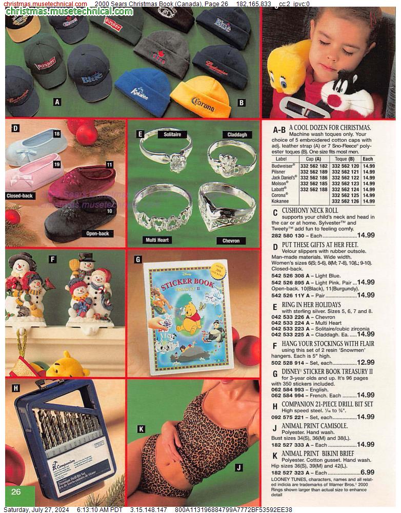 2000 Sears Christmas Book (Canada), Page 26