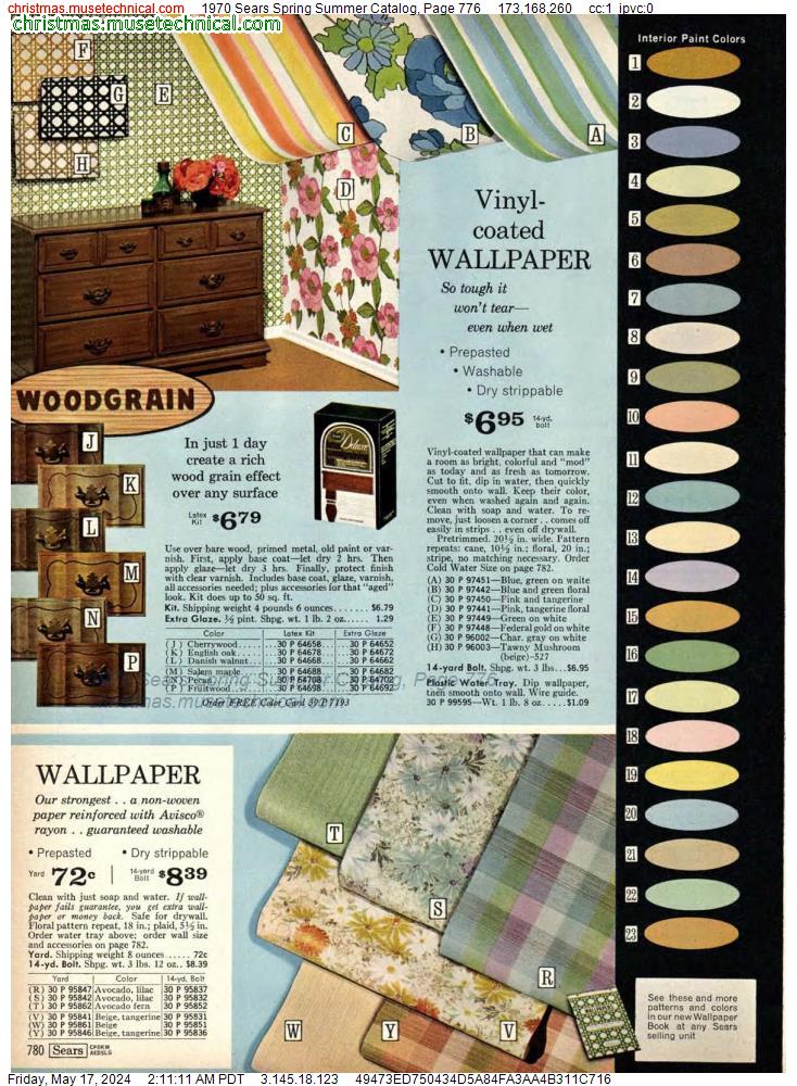 1970 Sears Spring Summer Catalog, Page 776
