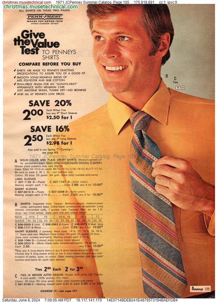 1971 JCPenney Summer Catalog, Page 105