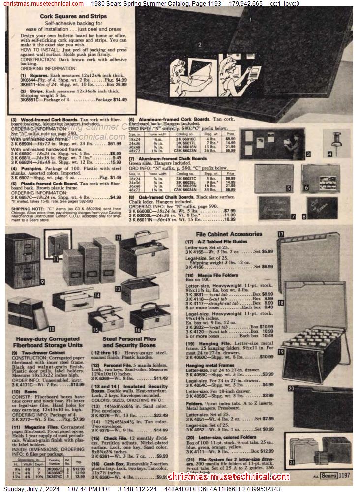 1980 Sears Spring Summer Catalog, Page 1193