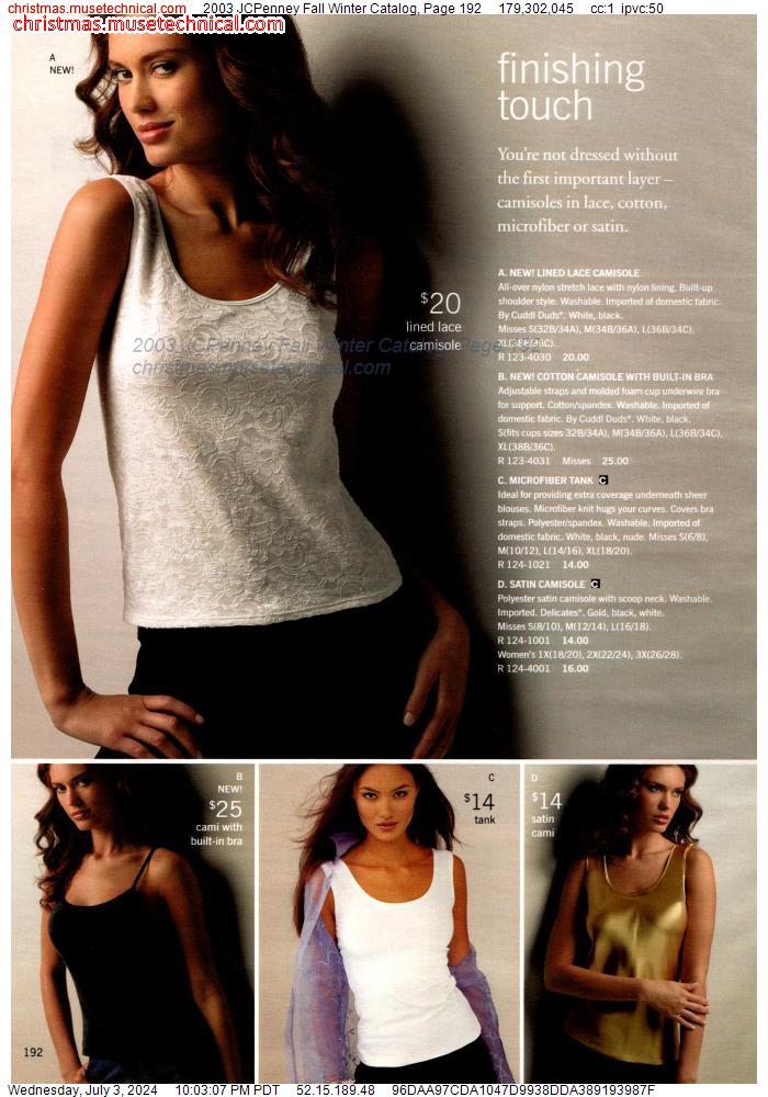 2003 JCPenney Fall Winter Catalog, Page 192