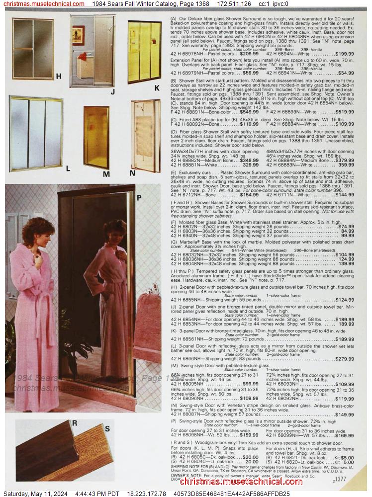1984 Sears Fall Winter Catalog, Page 1368