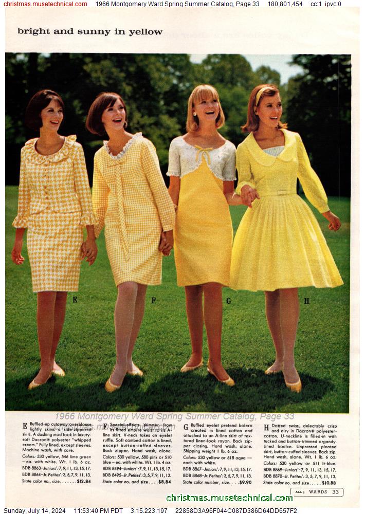 1966 Montgomery Ward Spring Summer Catalog, Page 33