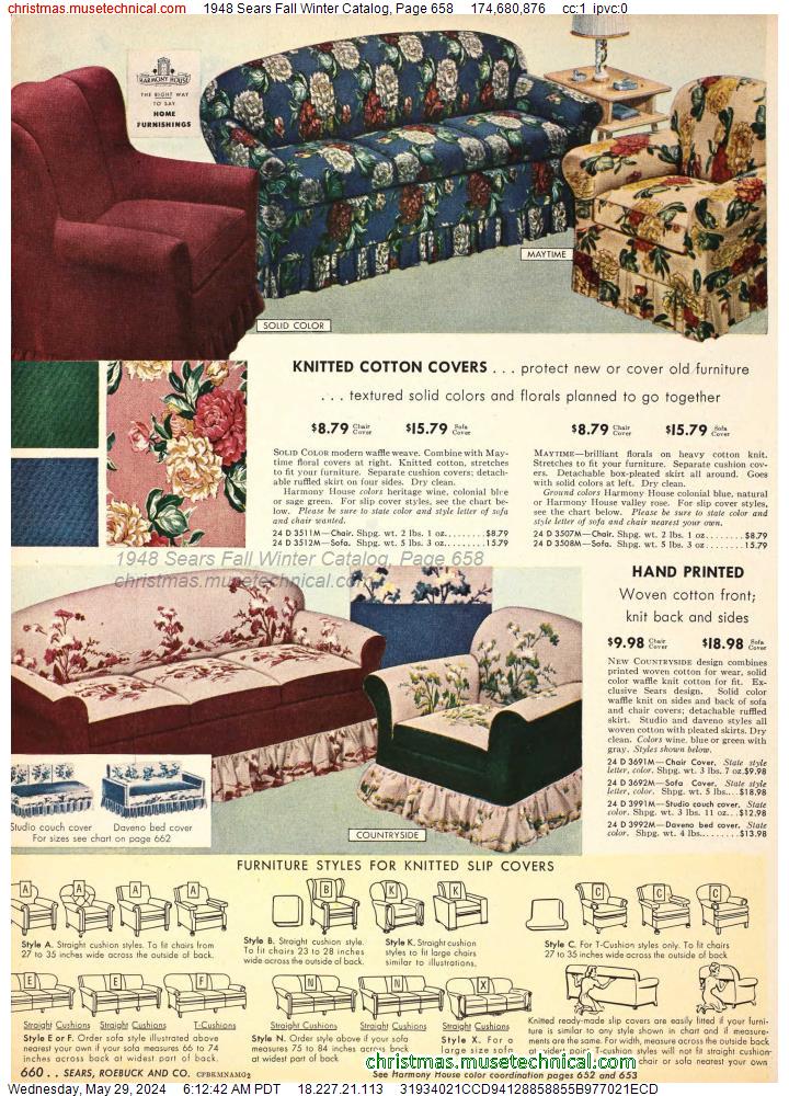 1948 Sears Fall Winter Catalog, Page 658
