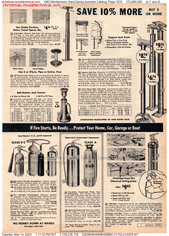 1963 Montgomery Ward Spring Summer Catalog, Page 1233