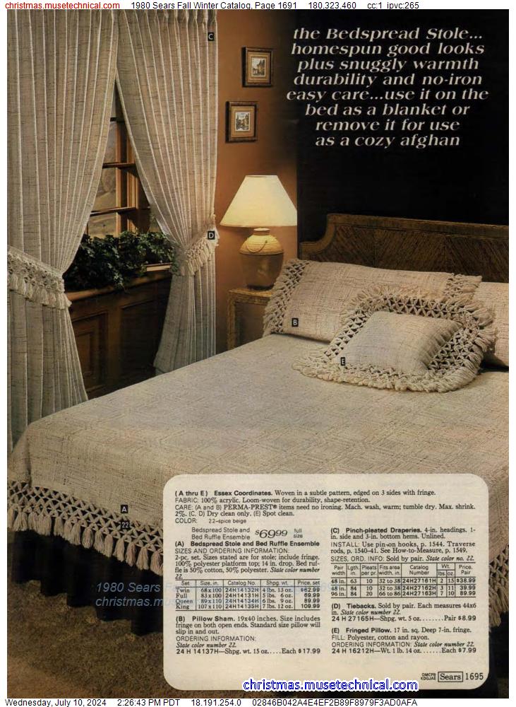 1980 Sears Fall Winter Catalog, Page 1691