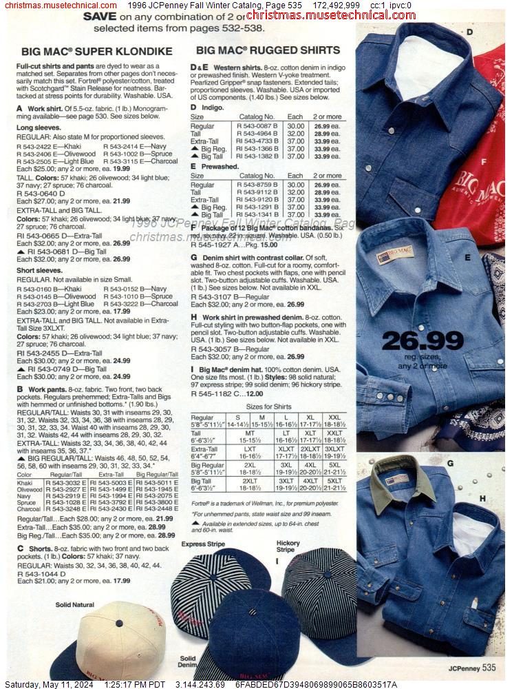 1996 JCPenney Fall Winter Catalog, Page 535