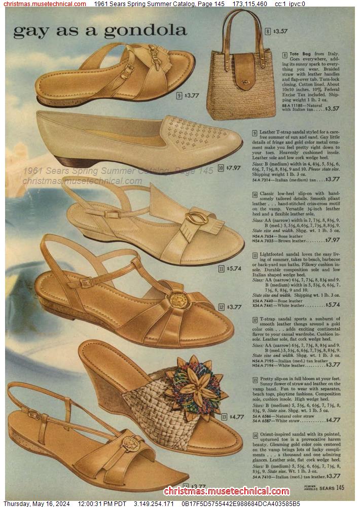 1961 Sears Spring Summer Catalog, Page 145