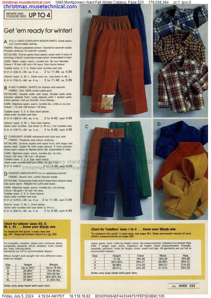 1980 Montgomery Ward Fall Winter Catalog, Page 533