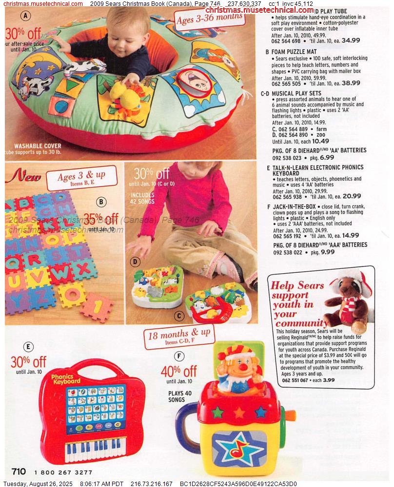 2009 Sears Christmas Book (Canada), Page 746