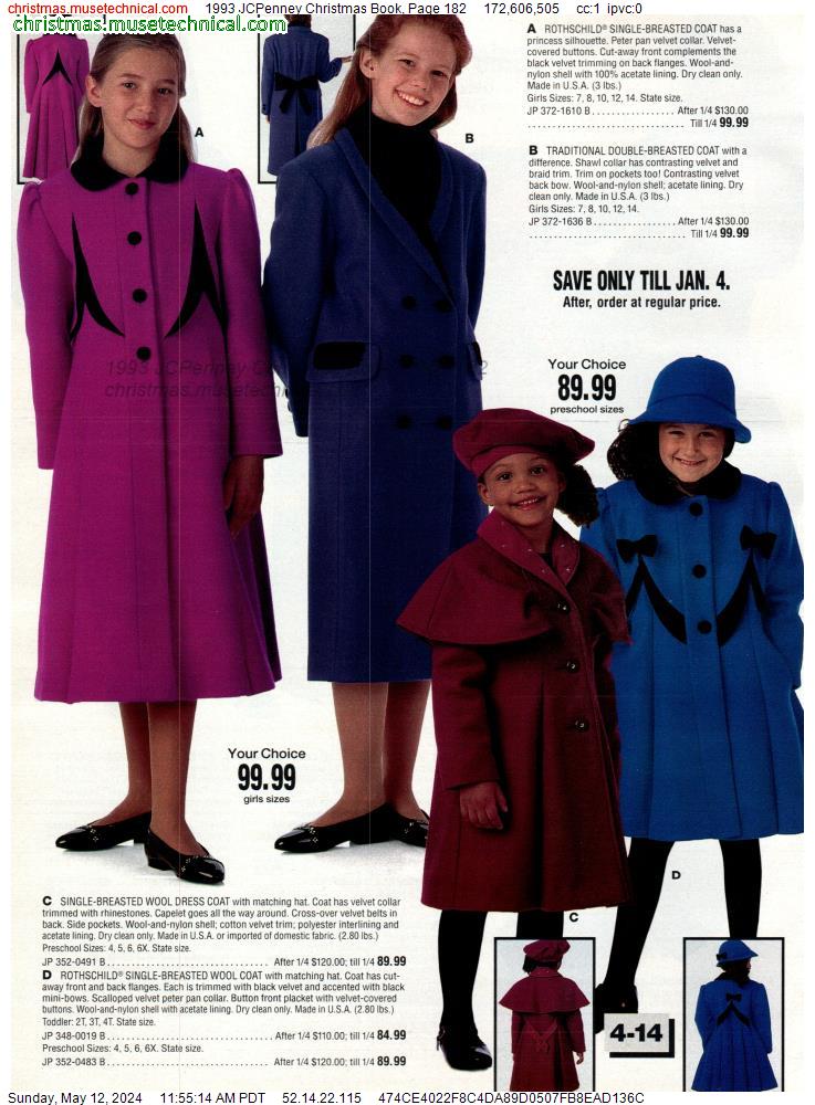 1993 JCPenney Christmas Book, Page 182