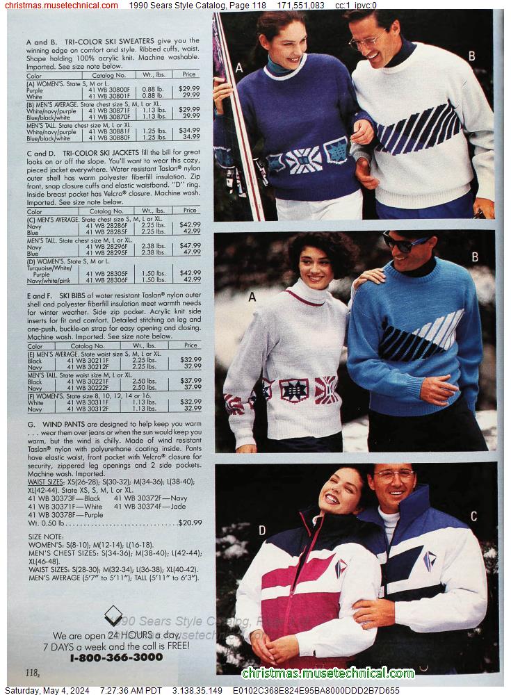 1990 Sears Style Catalog, Page 118