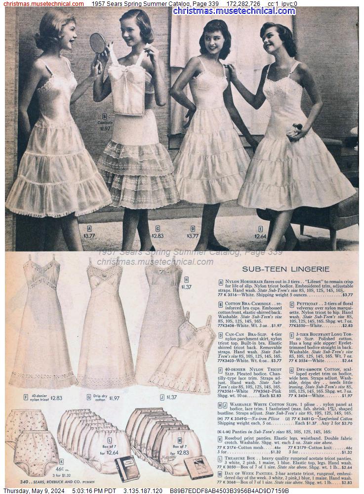 1957 Sears Spring Summer Catalog, Page 339