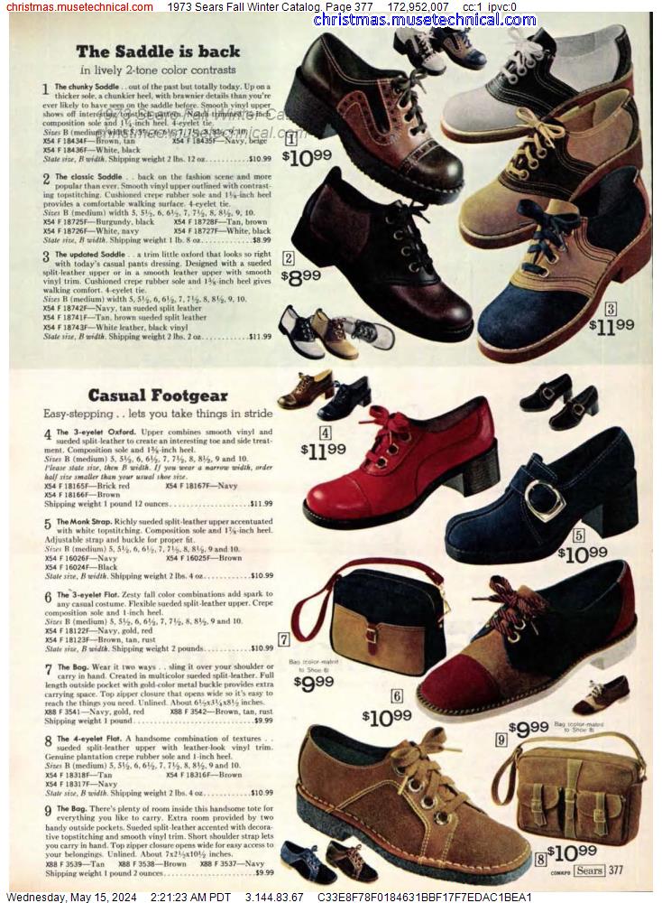 1973 Sears Fall Winter Catalog, Page 377
