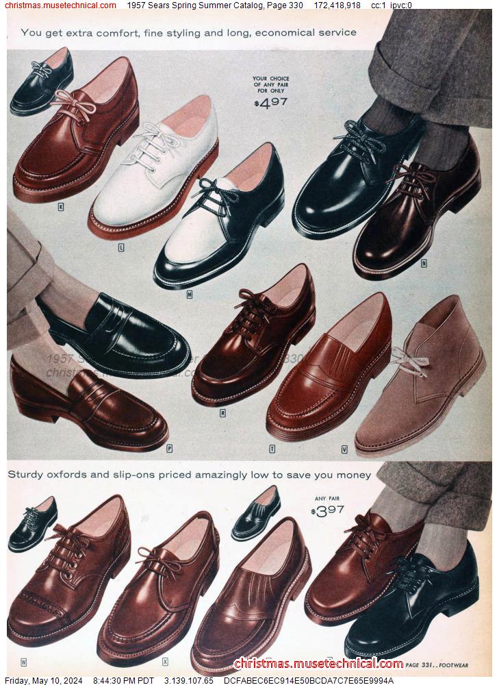 1957 Sears Spring Summer Catalog, Page 330
