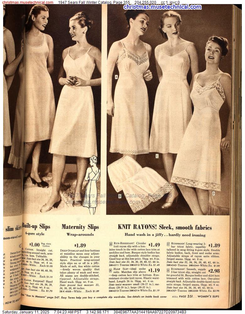 1947 Sears Fall Winter Catalog, Page 355