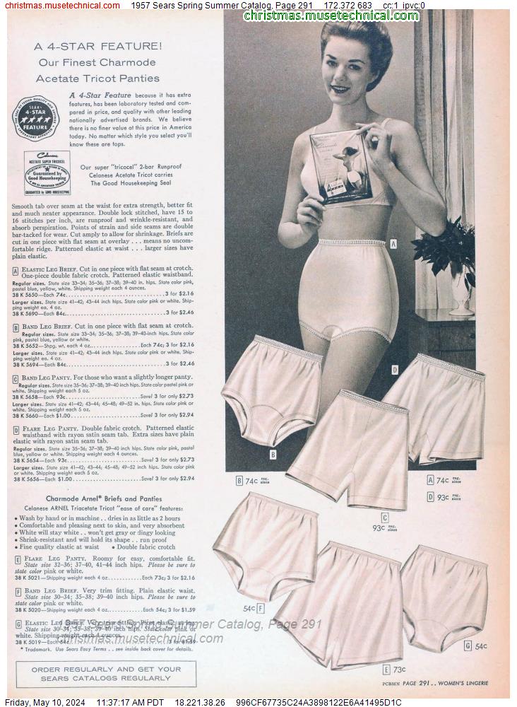 1957 Sears Spring Summer Catalog, Page 291