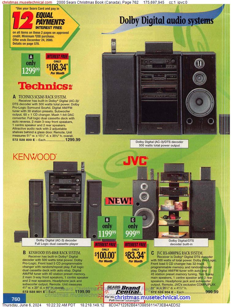 2000 Sears Christmas Book (Canada), Page 762